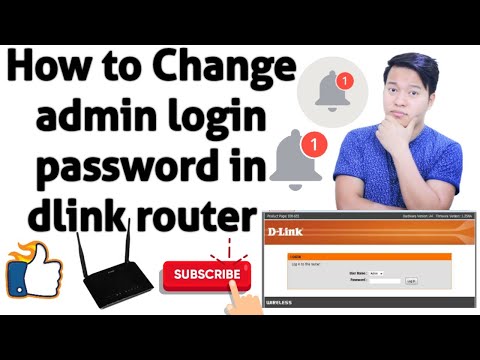 how to change d-link router admin login password