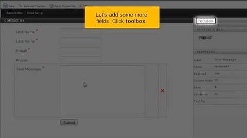 Creating form pages in RVSiteBuilder 5