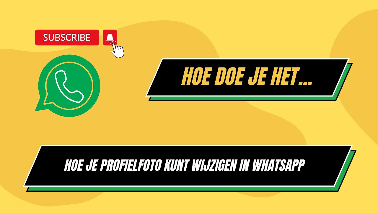 Profielfoto Kunt Wijzigen In Whatsapp - Hoe Doe Je Het - Youtube