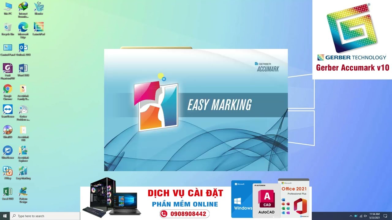 Hướng Dẫn Cài Đặt Gerber AccuMark v10 Cho Máy Tính Trên Windows 10 & 11 - Cách Download Phần Mềm