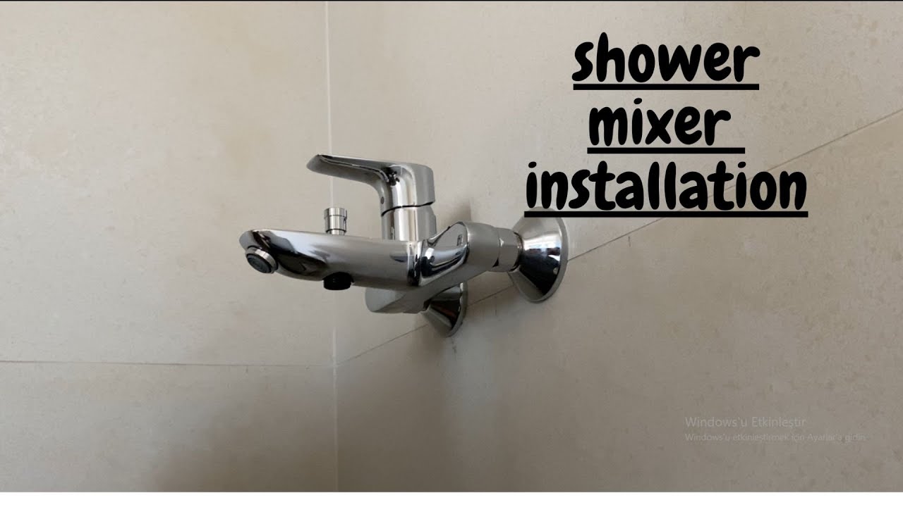 how to install a shower mixer - YouTube