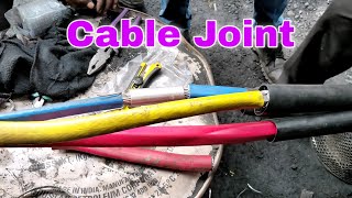 L.T Cable 0.44 kV 300sq mm Joint || Cable Joint Tutorial || nowpsb ||