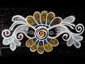 Easy rangoli | border rangoli | sankranthi muggulu | #rangoli #sankranthimuggulu #easyrangoli #art