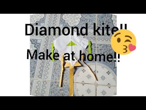 How to make a diamond kite