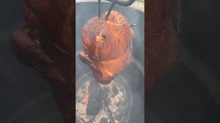 You have to try chicken hung in a charcoal barrel smoker