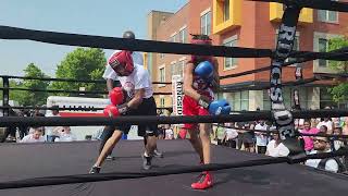 Jacarri Wells at the Boxing Out Negativity June tenth Boxing event 6-18-2023 Westside Chicago