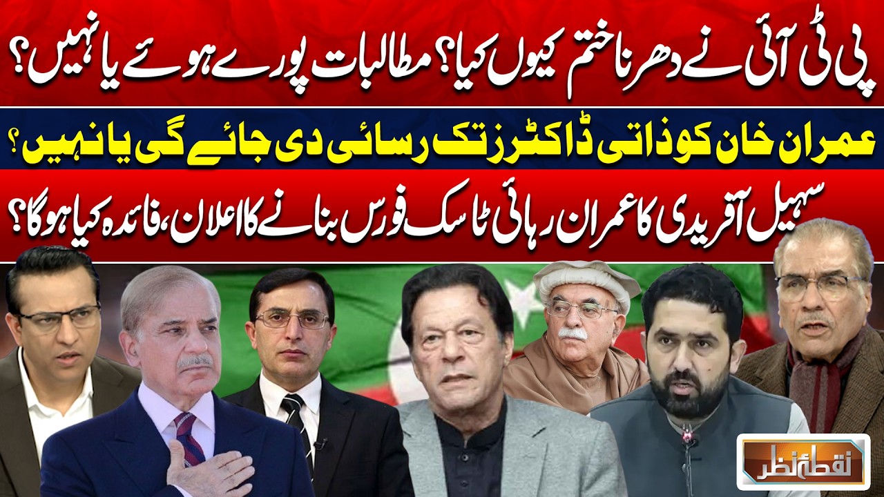 Why Did PTI End Dharna? | Will Imran Khan Get Access to Personal Doctors? Political | Nuqta Nazar