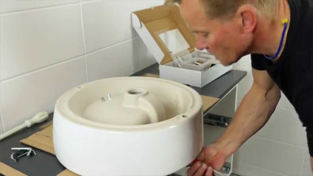 Installing A Double Wash Basin Combination With Countertop Youtube