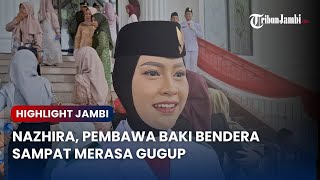 Sempat Gugup, Nazhira Putri Atsila Sukses Jadi Pembawa Baki di HUT ke-80 RI di Jambi
