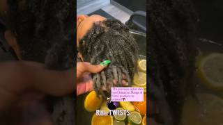 Deep cleansing loc detox #locs #locdetox #shorts