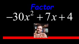 How to Factor a Trinomial with NEGATIVE Leading Coefficient! screenshot 4