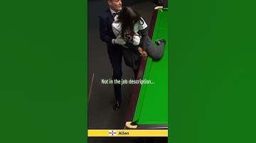 Referee Olivier Marteel has been praised for stopping a protestor at the Crucible 👏 #shorts #snooker