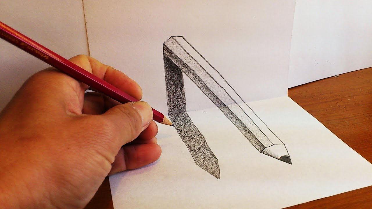 20 Cool How to draw 3d sketch on paper for Kids