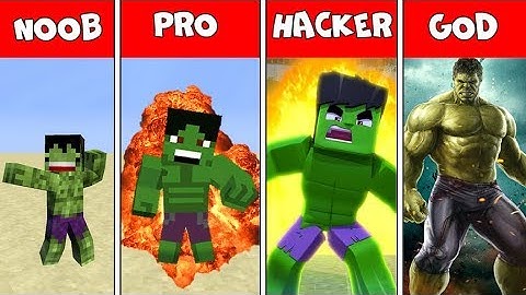 NOOB vs PRO vs HACKER vs GOD : HULK in Minecraft ! AVM SHORTS Animation