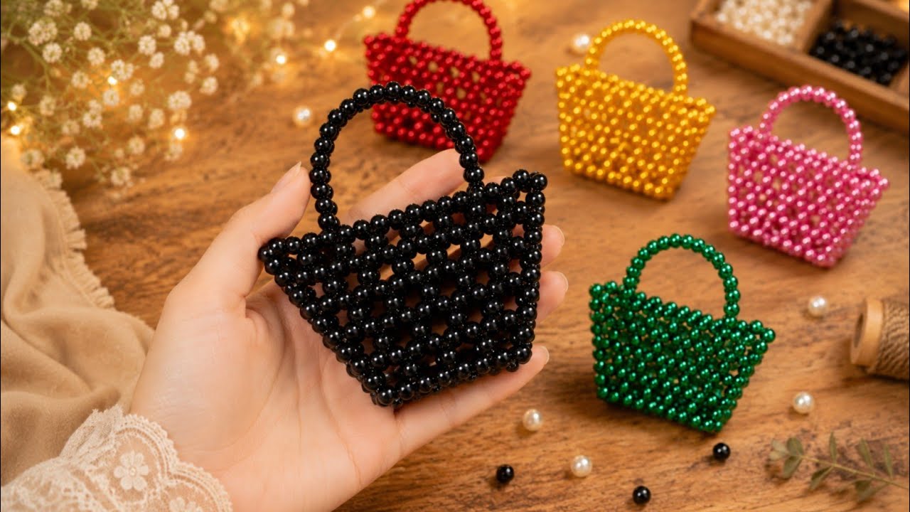 So Easy!😍 I Made This Mini Beaded Bag & Everyone Loved It | DIY