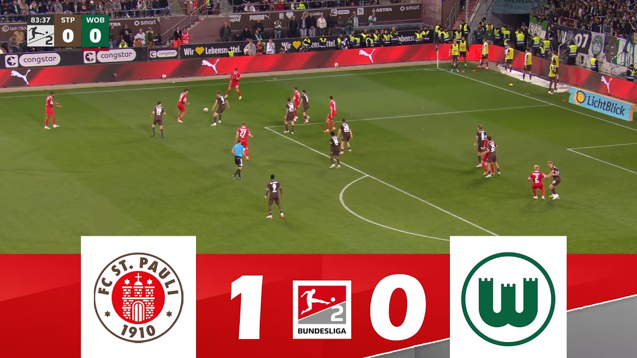 FC St. Pauli gegen VfL Wolfsburg [1-0] | 2. Bundesliga 2026/27 | Spiel Highlights!