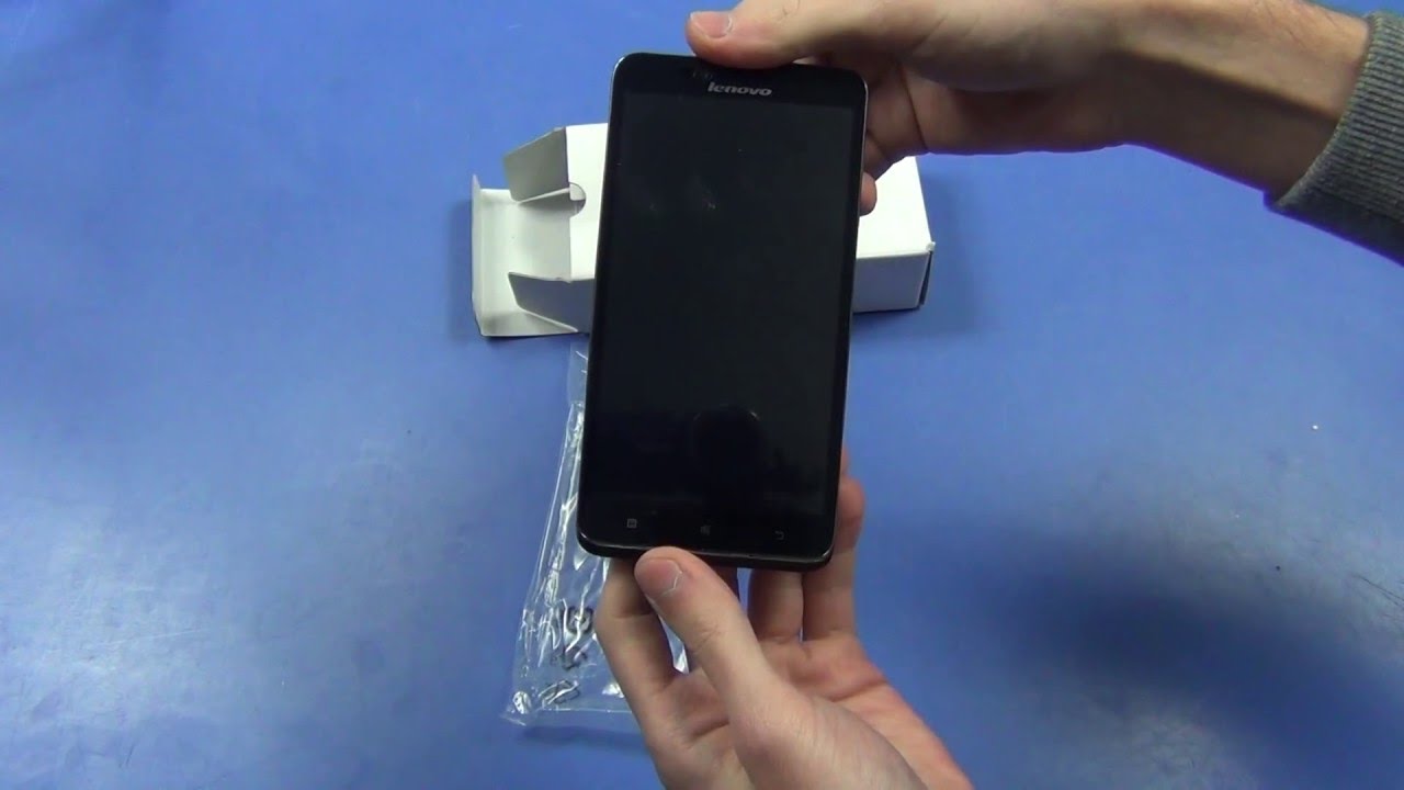 Lenovo A816 Black - распаковка