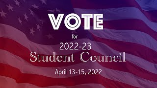 Student Council Campaign Videos 2022-23