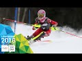 Slalom - Aline Danioth (SUI) wins Ladies' gold | Lillehammer 2016 Youth Olympic Games