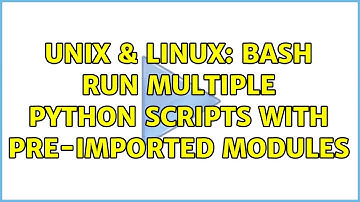 Unix & Linux: Bash run multiple Python scripts with pre-imported modules
