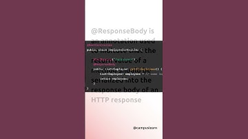 @Responsebody #annotations #springboot #springframework #java #coding #programming #systemdesign