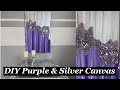 DIY Purple and Silver Bling Canvas