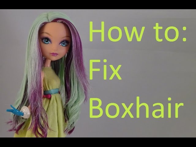 How to fix the doll's hair - doll hair repair 5-step tutorial - Margaret Ann