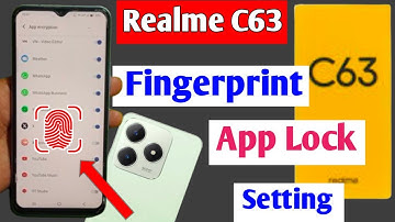 realme c63 fingerprint app lock setting | how to set fingerprint app lock realme c63
