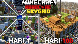 100 Hari di Minecraft Hardcore SKYGRID