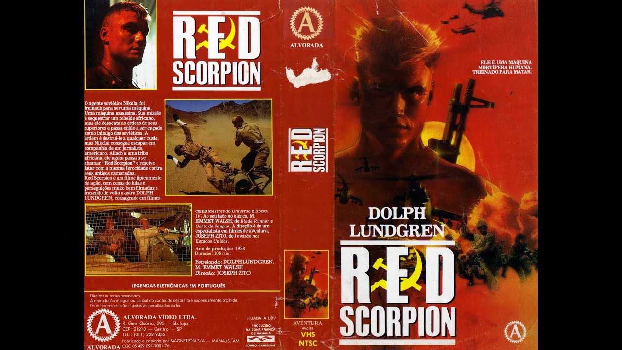 Red Scorpion 1988 Dolph Lundgren Dublado filme de Ao  Aventura