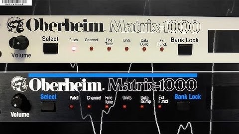 Oberheim Matrix-1000 Analog Synthesizer (1988) "Blackbox"