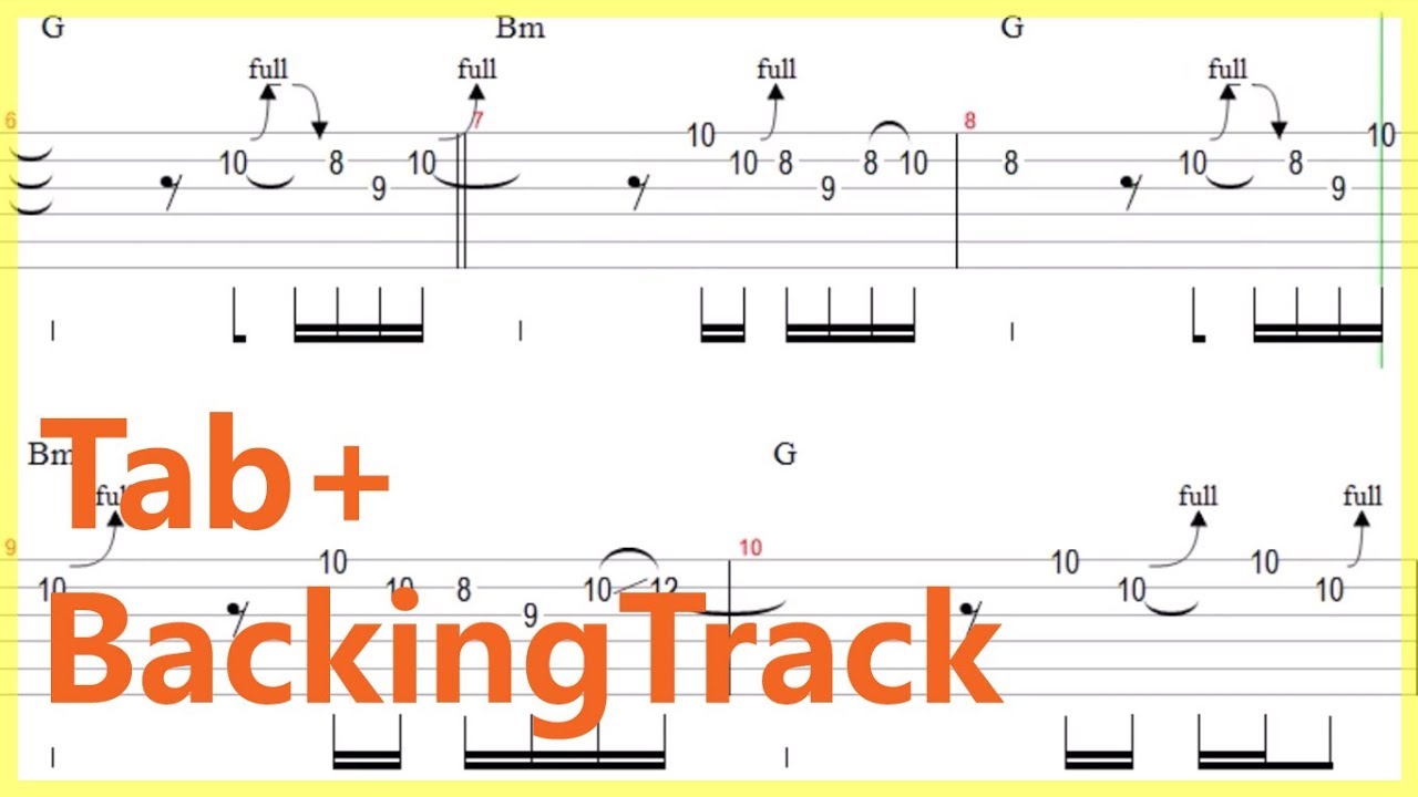 Guns N' Roses Wild Horses Guitar Solo Tab+BackingTrack YouTube