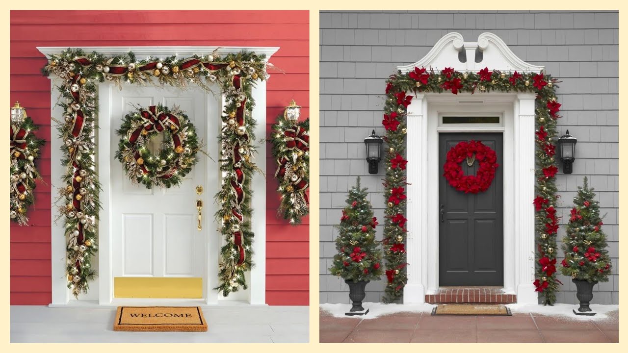 41 Impressive Door Decoration Ideas for Christmas - YouTube