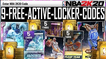 9 FREE *ACTIVE* LOCKER CODES 2K20! FREE PLAYERS, FREE PACKS, FREE TOKENS & MT! (NBA 2K20 MYTEAM)