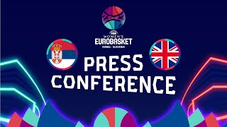 Serbia v Great Britain - Press Conference