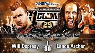 Will Ospreay vs Lance Archer | G1 Climax 29