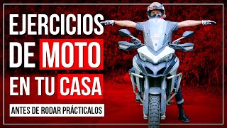 EJERCICIOS DE MOTO EN CASA PARA PRINCIPIANTES #CapitalRider #LocosporlaAventura #PrimeravezenMoto