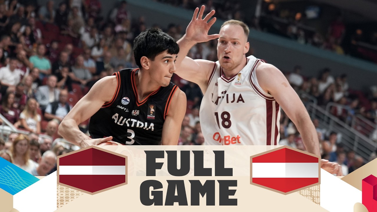 Latvia v Austria | Full Basketball Game | FIBA Basketball World Cup 2027 European Qualifiers