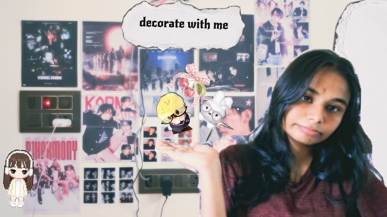 Decorate my room wall with me 😝✨️