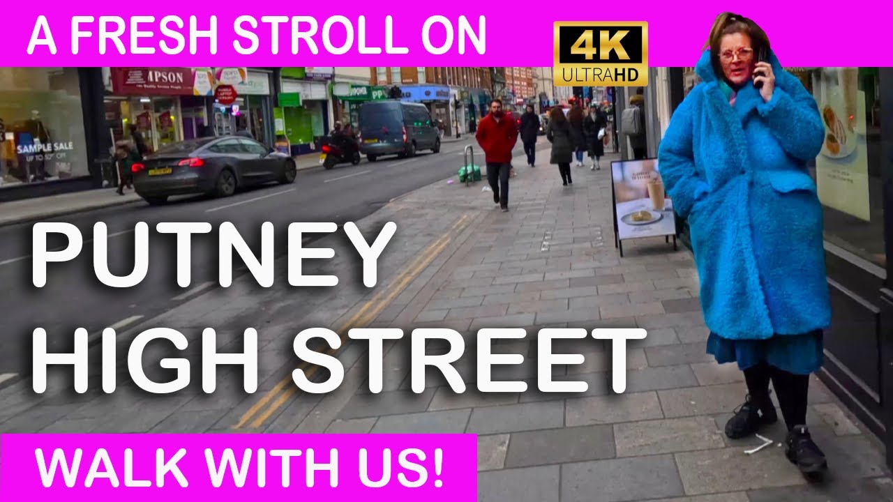 PUTNEY,  London - 17th January 2024 - 4K Walking Tour #putney