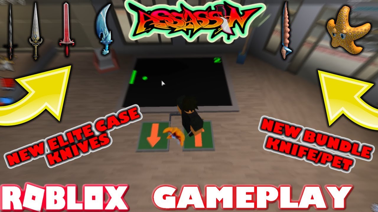 Roblox Assassin Playing With The New Bundle Knife Pet New Elite Case Knives Gameplay Youtube - roblox assassin prisman roblox assassin gameplay roblox