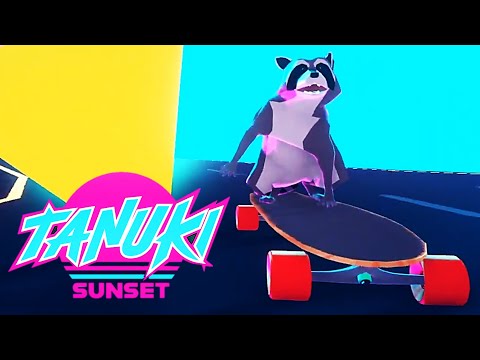 Tanuki tepeden aşağı yüksek hızla iniyor!! 🛹🌪🦊  - Tanuki Sunset Classic GamePlay 🎮📱 🇹🇷