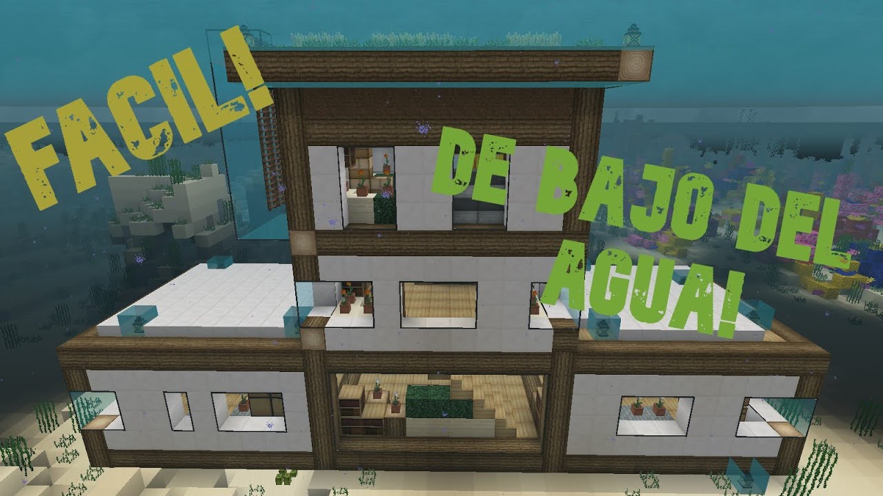 Como Hacer Una Casa Debajo Del Agua En Minecraft www.youtube.com