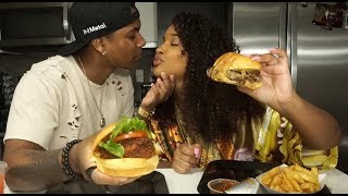 KISSING MY EX-GIRLFRIEND | Shake Shack Mukbang ft Corie Rayvon