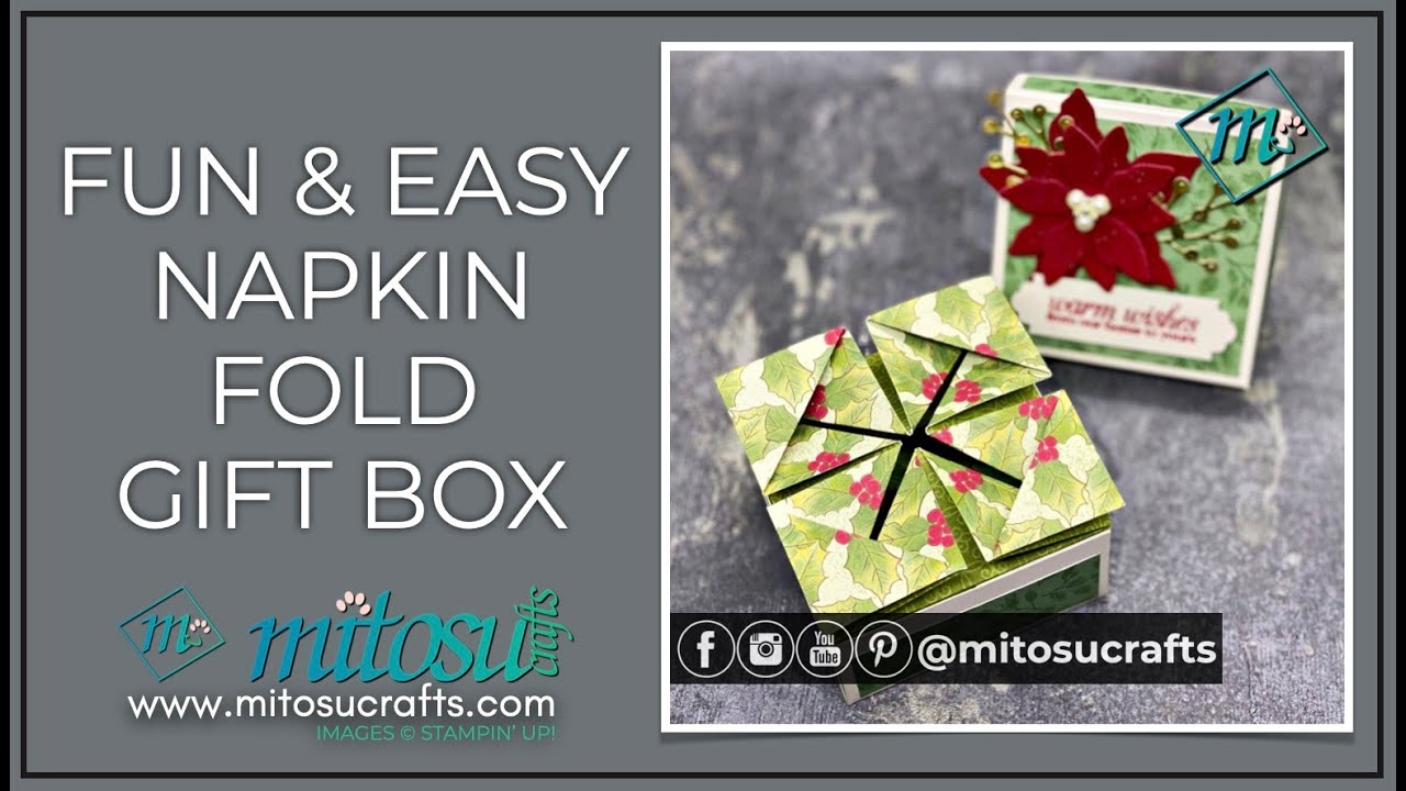 Fun and easy Napkin Fold Gift Box