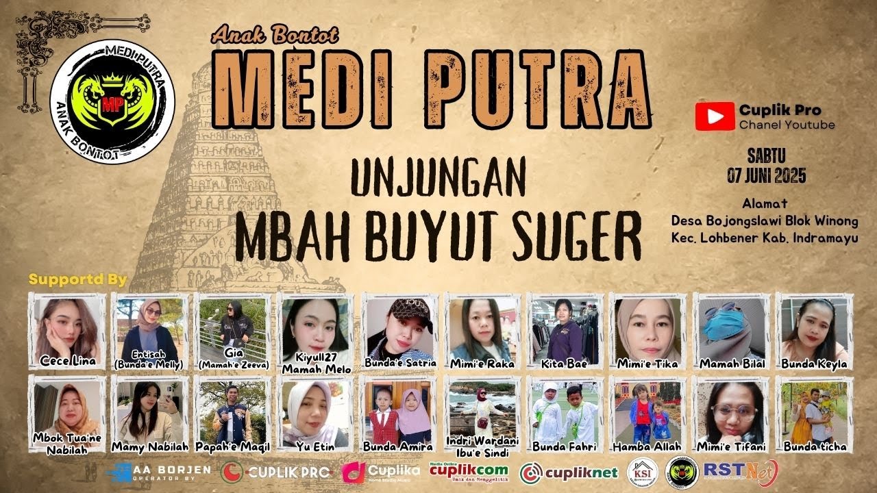 LIVE NEW MEDI PUTRA | UNJUNGAN MBAH BUYUT SUGER | BOJONGSLAWI, 07 JUNI 2025
