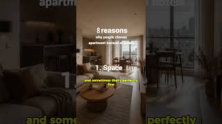 8 reasons why people choose apartment instead of hotel. 1 Space.#shorttermrental#booking#travel