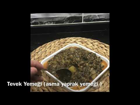 Tevek Yemeği ( Asma yaprak yemeği )