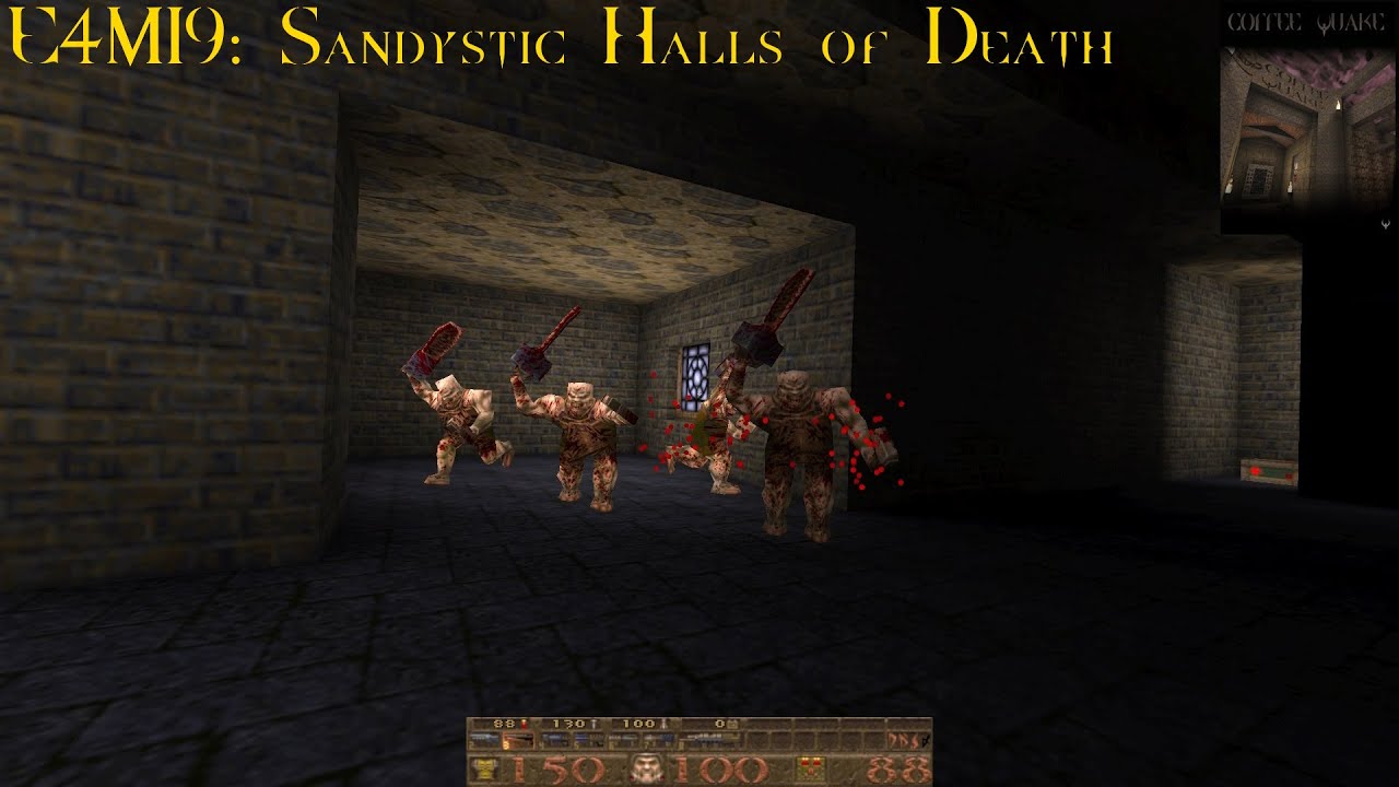 Coffee Quake (Normal) - E4M19: Sandystic Halls of Death (100%)