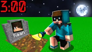 ASLA GECE 3'te KAAN STYLE'nın MEZARINA GİTMEYİN 😱 - Minecraft